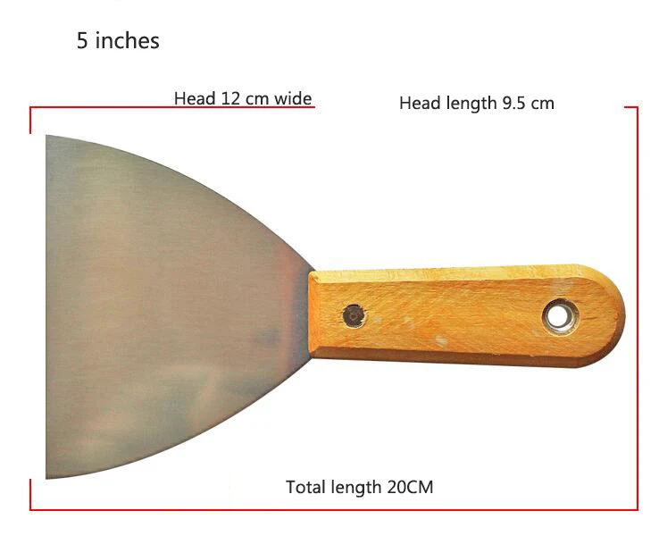 5 дюйм(ов) 20 см Многофункциональный марганцевой стали Шпатлёвки Ножи лезвие Антикоррозийная шпатель для штукатурки высокой полированной