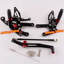 Чпу rearset комплект для задних подножки для yamaha yzf r6 2006 2007 2008 2008 2009 2010 2011 алюминиевый сплав