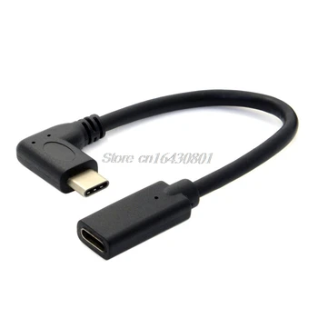 

90 Degree Right Angle USB 3.1 Type C Male To Female Extension Data USB-C Cable