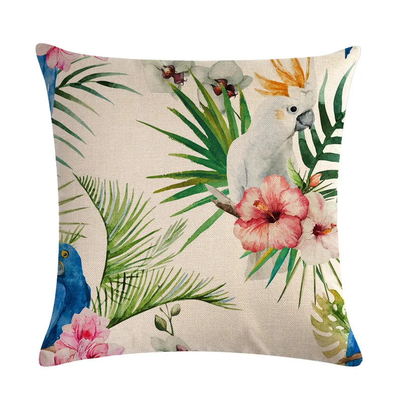 Тропический цветок Пальмовые Листья зеленые листья наволочки для подушек с