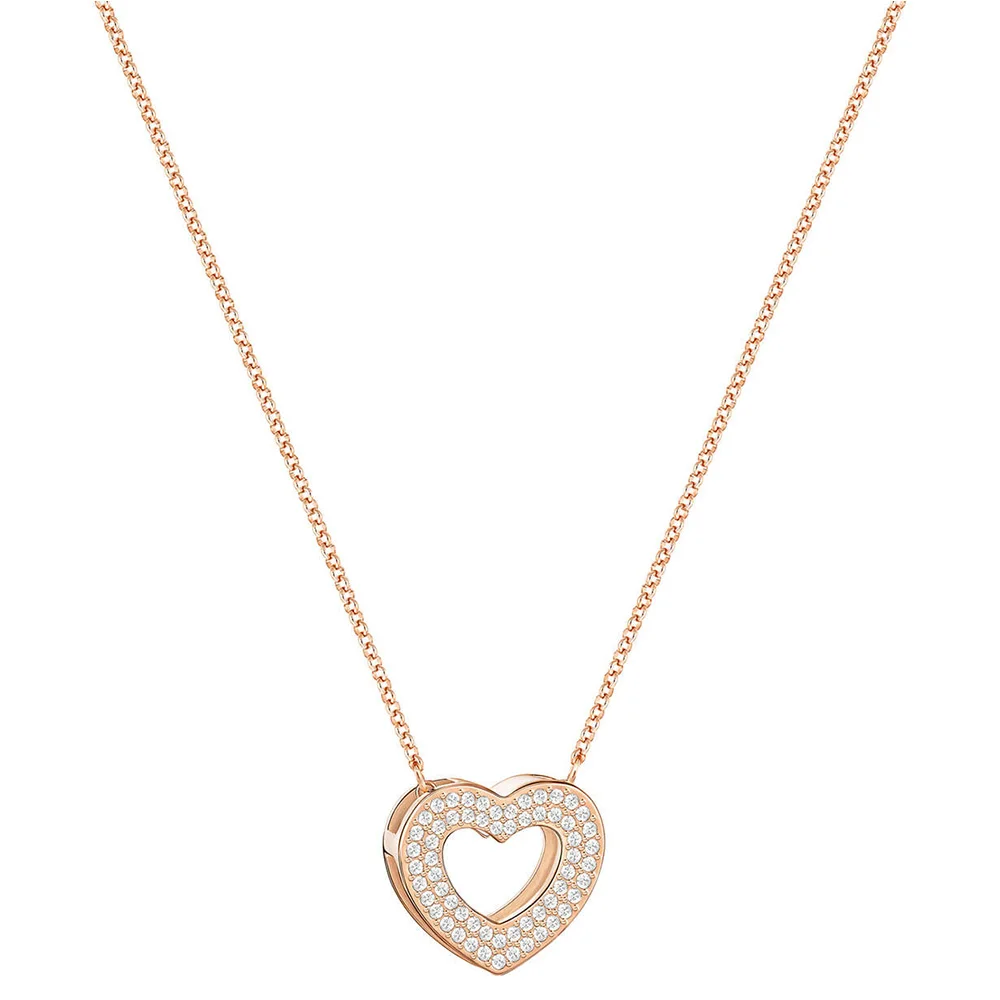 

SWA RO 2019 Admiration Romantic Heart Necklace Clavicle Chain Female Accessories Valentine's Day Send Girl Anniversary Love Gift