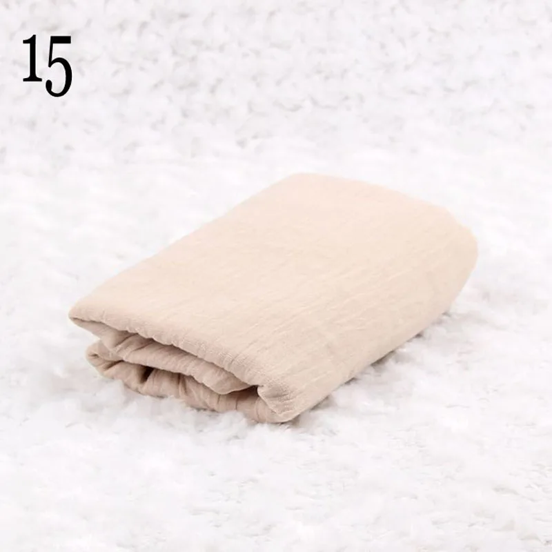 Newborn Photography Props Infant Costume Outfit 180cm Long Cotton Soft Photo Wrap Matching Baby Photo Props Fotografia - Цвет: beige