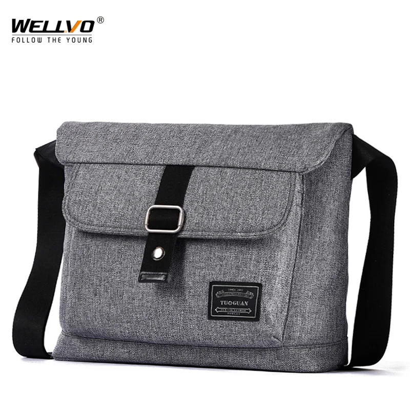 Men Messenger Bags School Canvas Shoulder Bags Casual Female Handbag