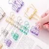 Luxury quality 48mm 32mm 19mm  Multicolor Metal Binder Clip Clamp Paper Bookmark Clips Student School Office Supplies ► Photo 2/6