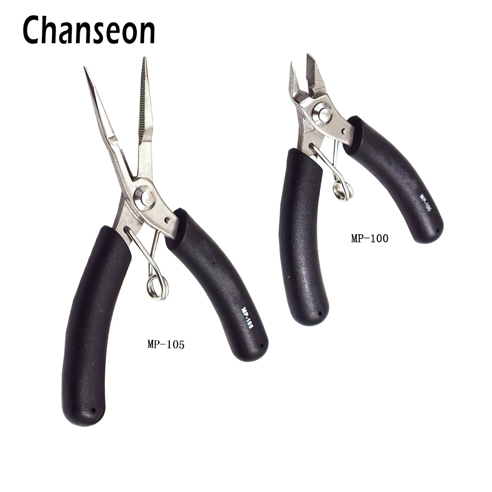 Chanseon 4 Inch Mini Precision Long Nose Plier Stainless Steel Long