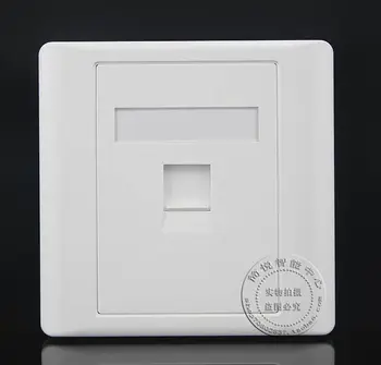 

Wall Socket Plate One Single Port Network Ethernet LAN CAT6 Outlet Panel Faceplate RJ45 Home Office Plug Adapter Wholesale