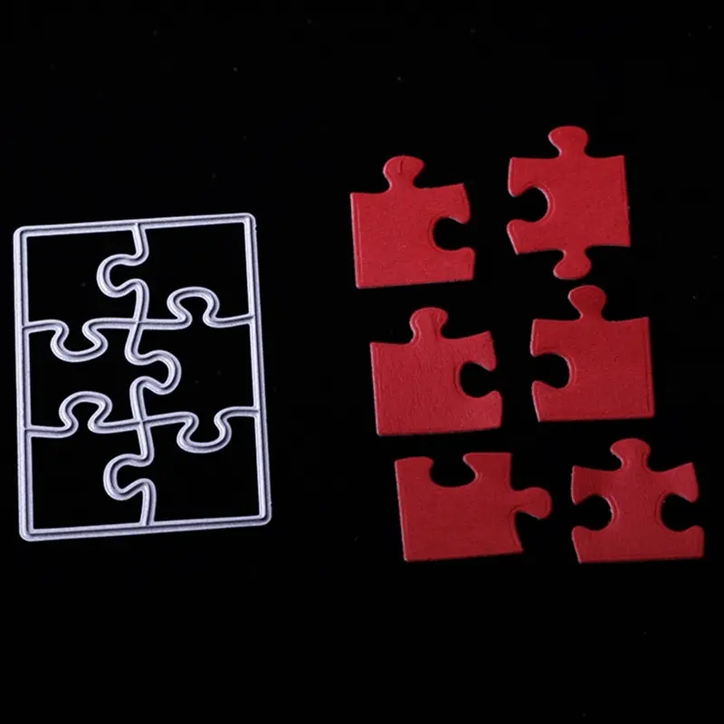 

Big Puzzles Metal Cutting Dies Stencils For Scrapbooking Album Paper Cards Craft Embossing Folder Suit Machine