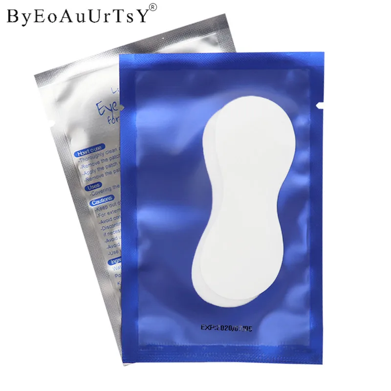 50pcslot Eyelash Extension Under Eye Pads Paper Patch Eye Tips Sticker Wraps New Paper Patches for Eyelash Makeup Tools 2018 (6)
