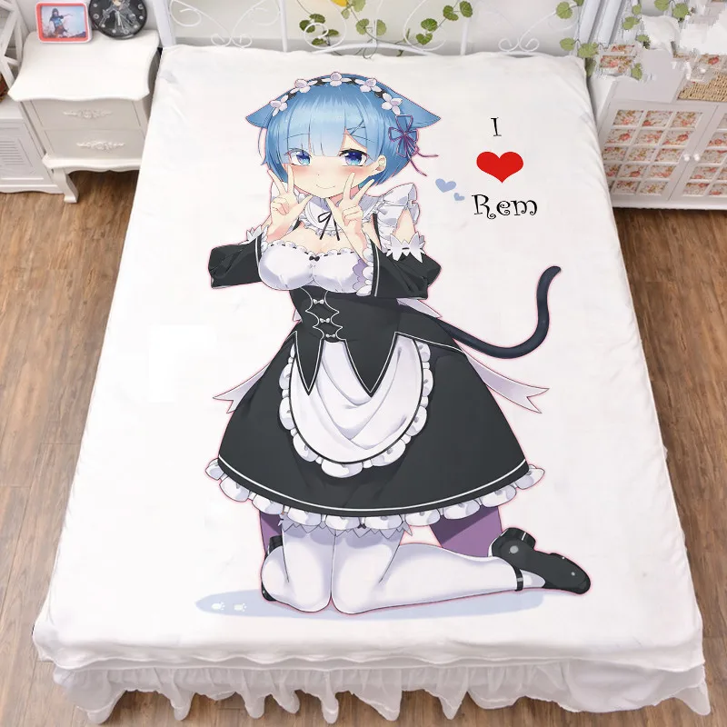 Постельное белье с рисунком аниме Re Zero kara Hajimeru Isekai Seikatsu sexy girl персонажи Rem