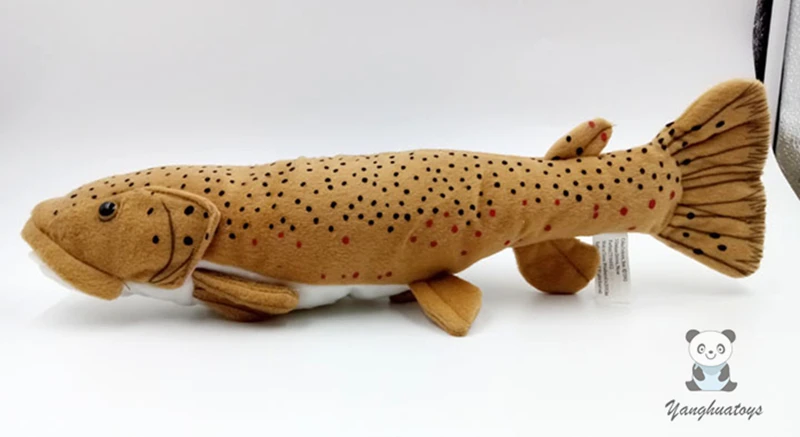 Мягкие игрушки Плюшевые настоящие морские животные пятнистый Salmo playtcephalus плюшевые игрушки куклы подарок на праздник