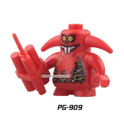 PG909 грушевидный Пест рыцарь индивидуальная фигура супергероя Конструкторы кубики