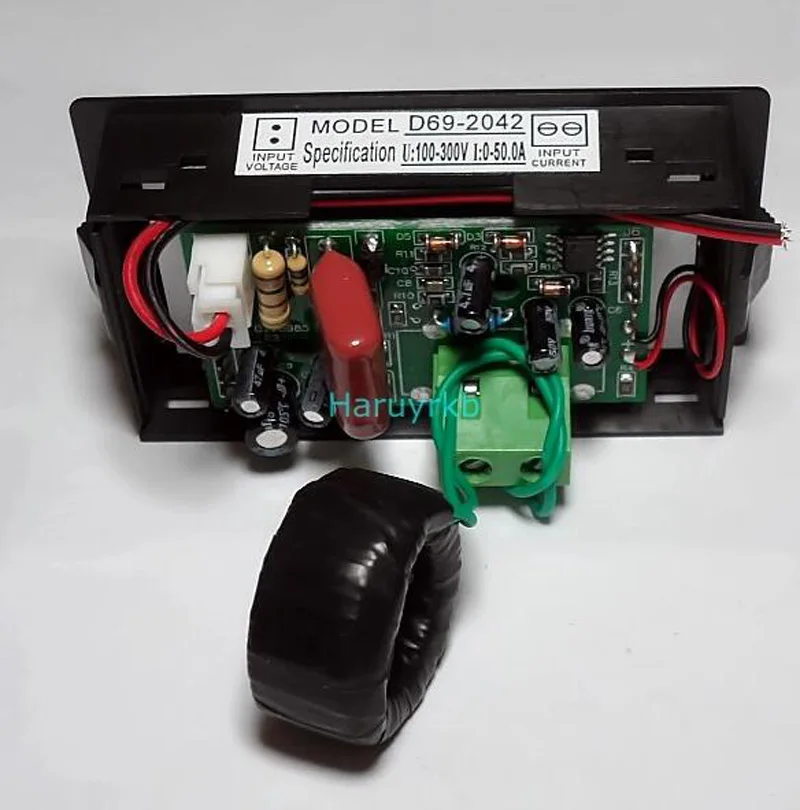 DYKB цифровой AC 300 V 100A Синий Lcd двойная панель Вольт Ампер комбо метр+ Трансформатор ct тока(шунт) не нужно мощность 110 V 220 V