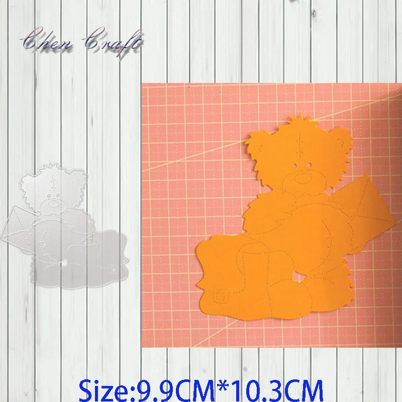 

Casual bear Metal Cutting Dies Stencil DIY Scrapbooking Photo Album Decor Embossing Cards Making DIY Crafts