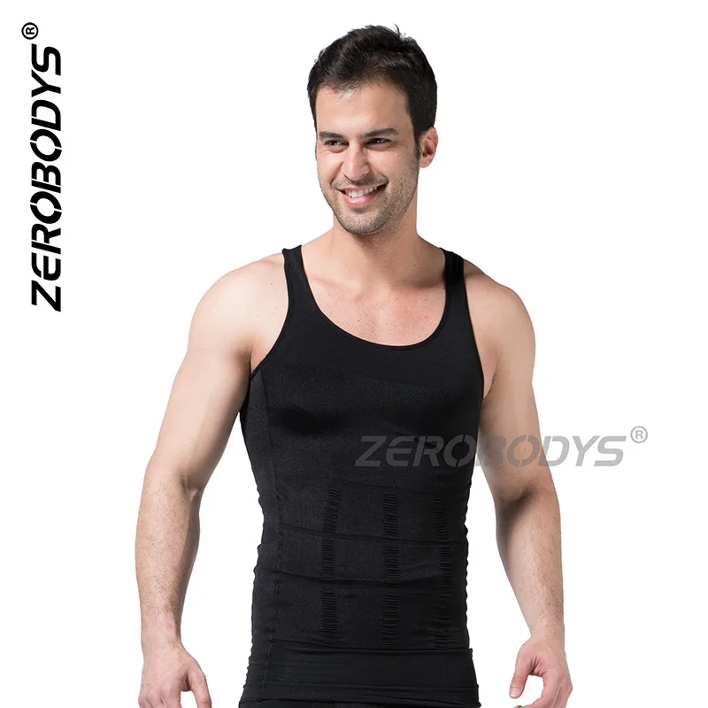 Plus Size Zerobodys Mens Slimming Abdomen Vest Hot Body Shaper Girdle