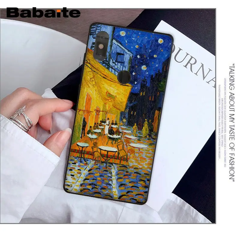 Vintage Art Floral Plant Vincent Van Gogh Starry Sky Oil Painting