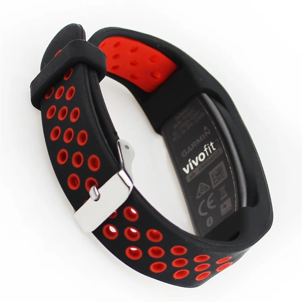 Силиконовый сменный ремешок для часов Garmin Vivofit, 2 ремешка, красочные умные часы, спортивный браслет для Vivofit 2, браслет для часов