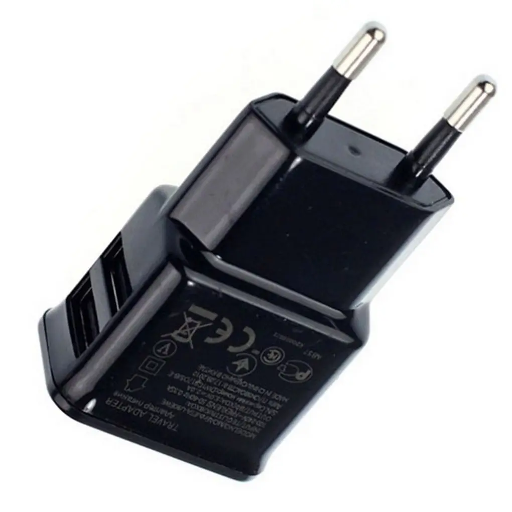 

2 Ports EU Plug LED Light USB Charger USB Cable 5V 2A Wall Adapter Mobile Phone Charger Fast Charging For iPhone For Samsung