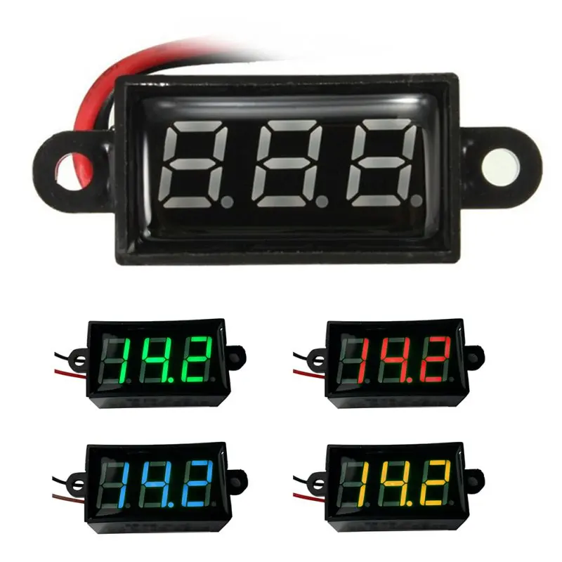 

Waterproof 0.28 DC 3.5-30V Mini Digital LED Voltmeter Voltages Meter F 12V Car Moto Home Tool