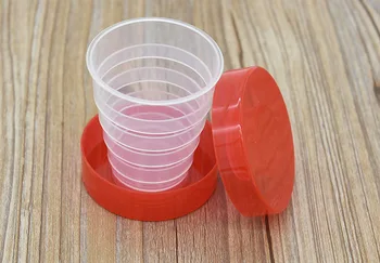 

Free shipping Portable Travel Cup Retractable Folding Mini Cup Telescopic Collapsible Outdoor cups random color W8315