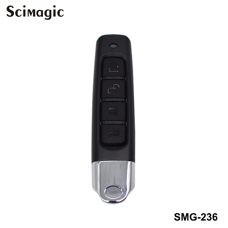 

Universal Copy Remote Control Garage door opener 4 channel handheld transmitter MINI remotes duplicator for gate controls Black controller fixed code 433.92MHZ clone 1pcs