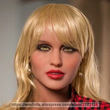 WMDOLL New Lifelike silicone sex doll head for oral sex real love adult dolls sex toy for men