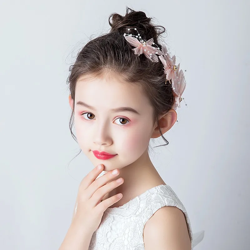 Girls Hair Clips Cute Flower Design Party Hair Pin Set Children Hairpin Princess Hair Birthday Accessories