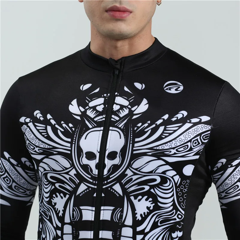 winter men cycling suit long sleeve fleece bike clothing Hot Wool bike clothes go pro team triathlon suit bicicleta ciclismo