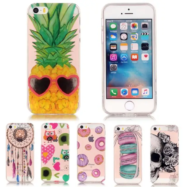 coque iphone 5 silicone ananas