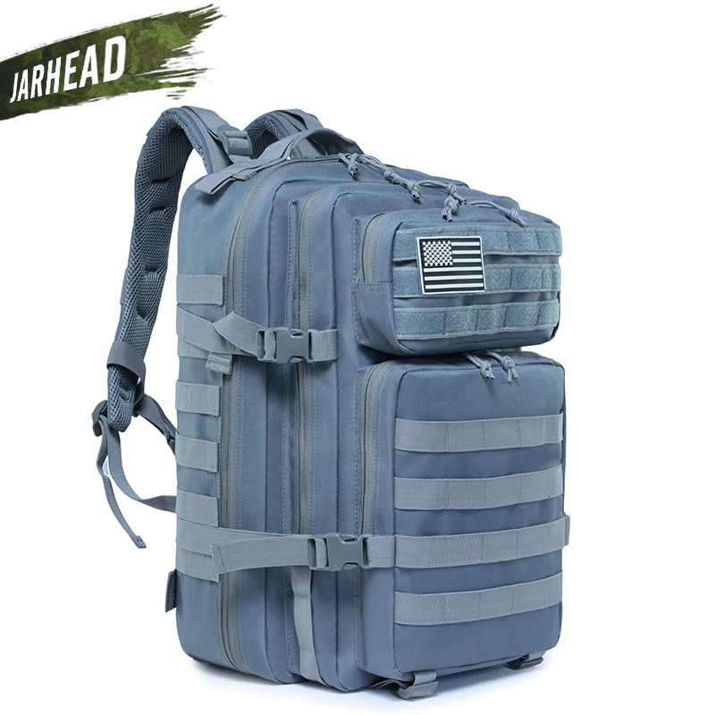 2019 New 3P Military Backpack Army Tactical Outdoor Camping Men Rucksack Oxford Cycling Hunting Hiking Sports Climbing 45L Bag