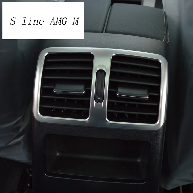 

Car Styling Rear Air Conditioning Vent Decorative Cover Trim Air Outlet Frame For Mercedes Benz GLK X204 200 260 300 Accessories