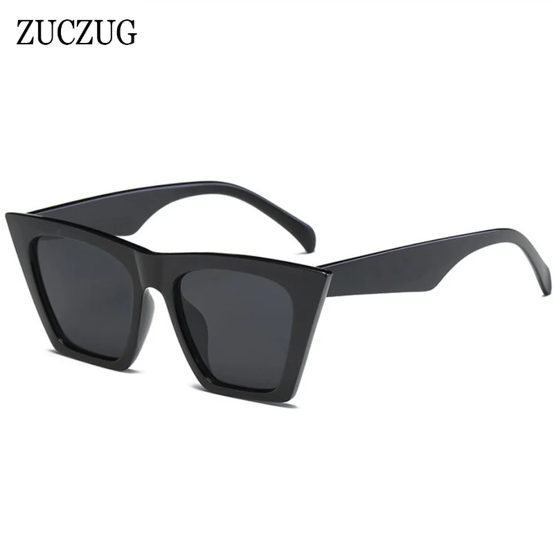 

ZUCZUG Cat Eye Sunglasses Women Brand Designer Blue Red Grey Transparent Frame Sun Glasses Female Cateye Eyewear Gafas de sol