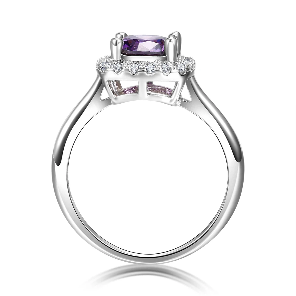 Purple Amethyst Ring for Women Wedding Engagement 8MM Round Rings Size 6-10 wedding rings gemstone ring