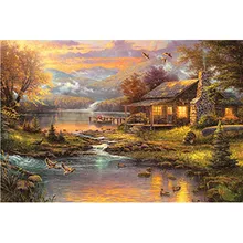 Бумажные паззлы 1000 штук фосфоресцирующая вилла в лесу бумажный пазл белая карта взрослые детские развивающие игрушки