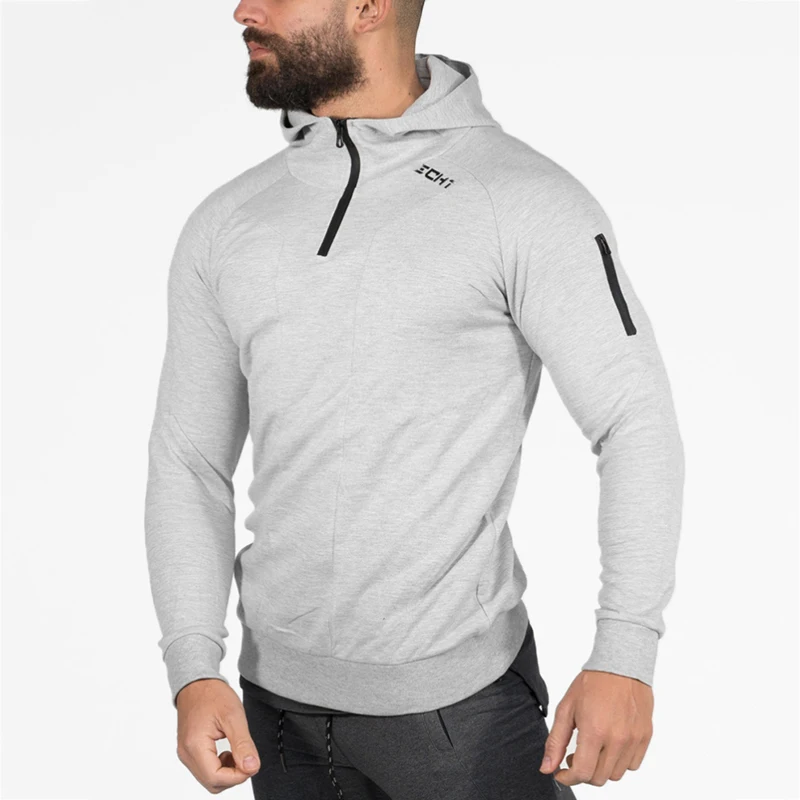 Men gyms hoodies workout clothing-6