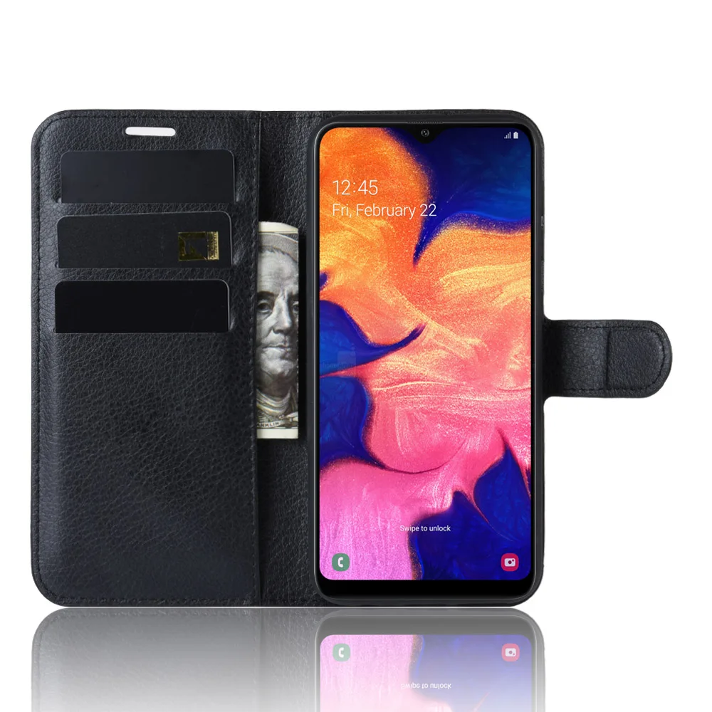 Чехол для телефона Samsung Galaxy A10E откидная задняя крышка из искусственной кожи