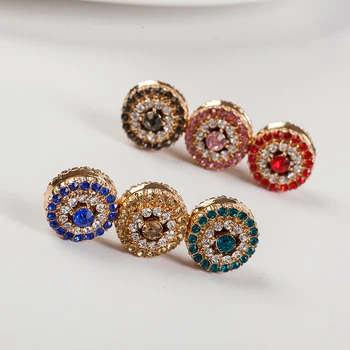 

Rhinstone paved brooch pin fix pin flower Elegant strong magnet gold color brooch hijab accessories muslim scarf buckle