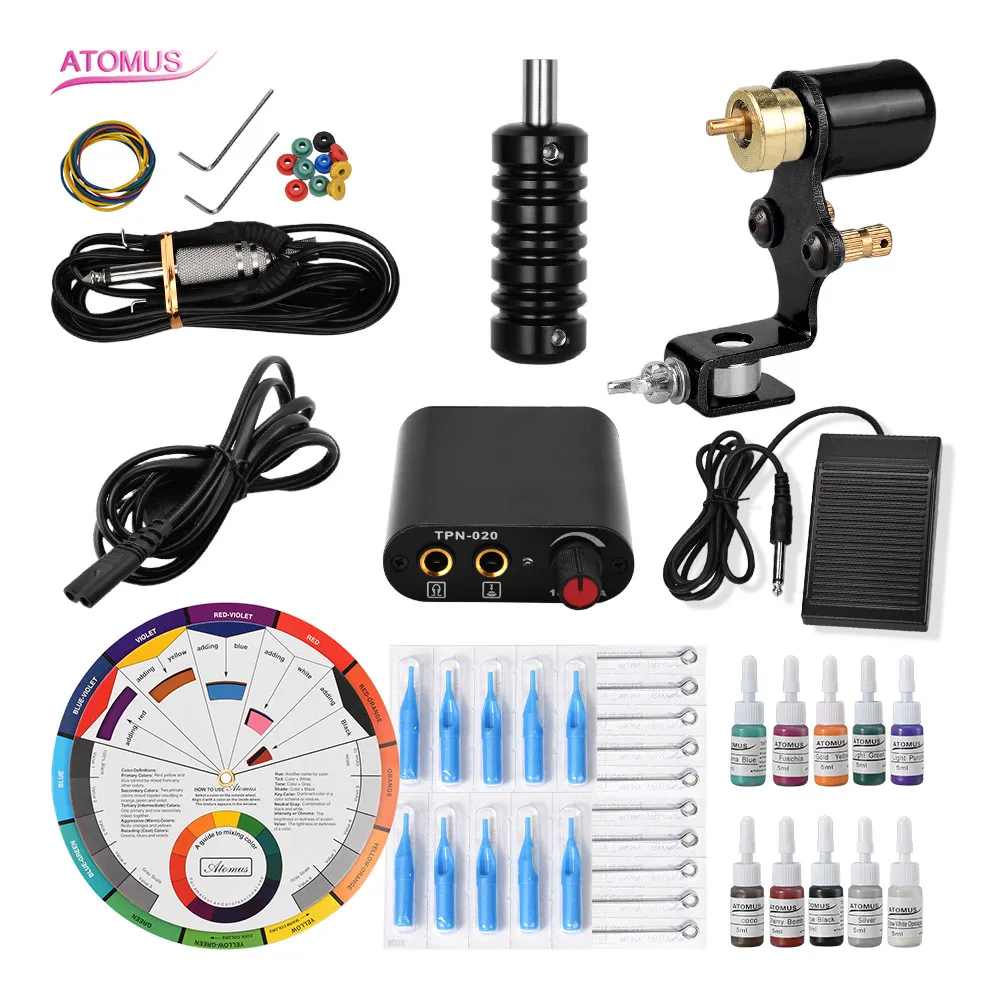 

Tattoo Machine Professional Tatoo Tatto Kits Iniciante Set Tatuage Tatuaje Para Tatuar Insumos Para Tatuajes Professional Tattoo
