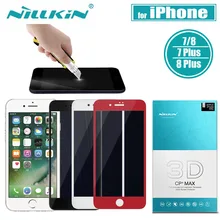 Nilkin для iPhone 8 7 Plus, закаленное стекло, защита экрана, Nillkin 3D CP+ MAX, полное покрытие, нано стекло, пленка для Apple iPhone 8 7