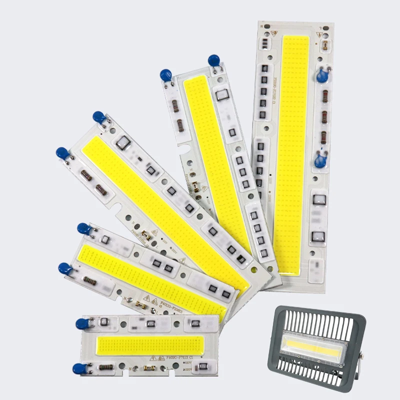 5 шт./лот LED COB чип лампа 30 Вт 50 70 100 120 150 220 В 110 IP65 Smart IC подходит для DIY прожектор