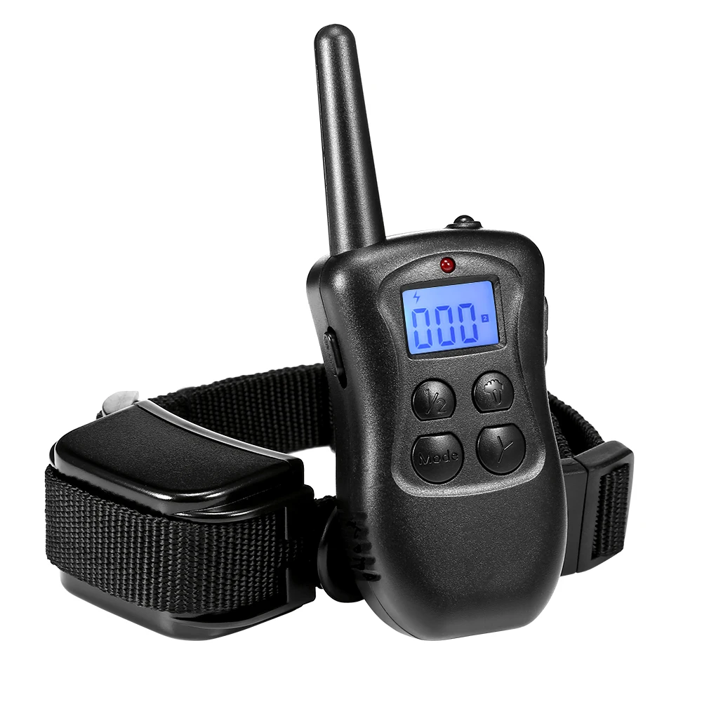 998DA recargable collar de adiestramiento de perros a distancia Rango de collar de entrenamiento eléctrico para perro pantalla corteza collares 12|Dispositivos antiladridos| - AliExpress