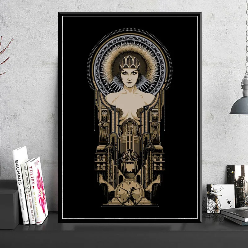 

Poster And Prints Metropolis Germany Vintage Movie Film Fritz Lang Retro Art Painting Wall Pictures For Living Room Home Decor