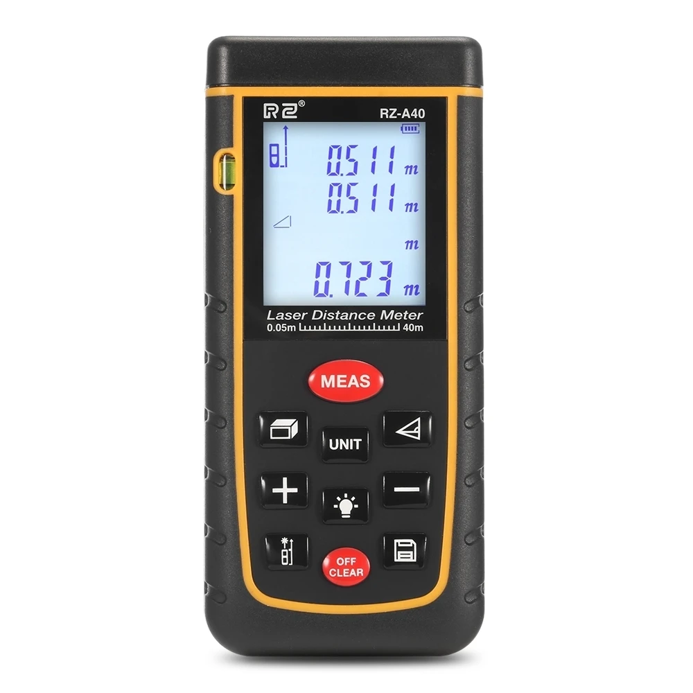 

RZ Laser Distance meter 40M 131ft Laser Rangefinder Laser Tape Range Finder trena ruler Diastimeter Measure Roulette