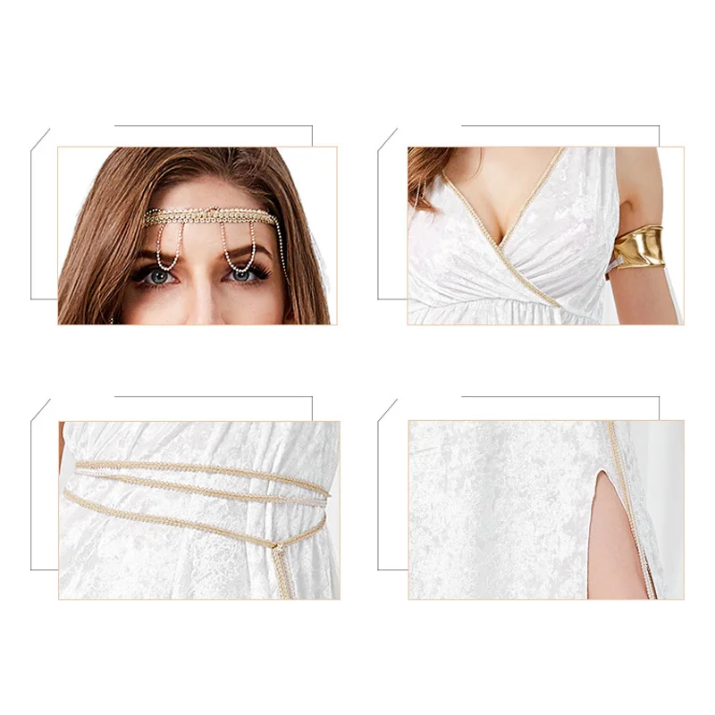 Northern Europe Ancient Greek Goddess Costumes Long Dress (3)