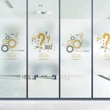 Пользовательское офисное окно декоративная пленка статическая витражная наклейка стеклянная самоклеящаяся пленка для обеспечения приватности домашнего декора