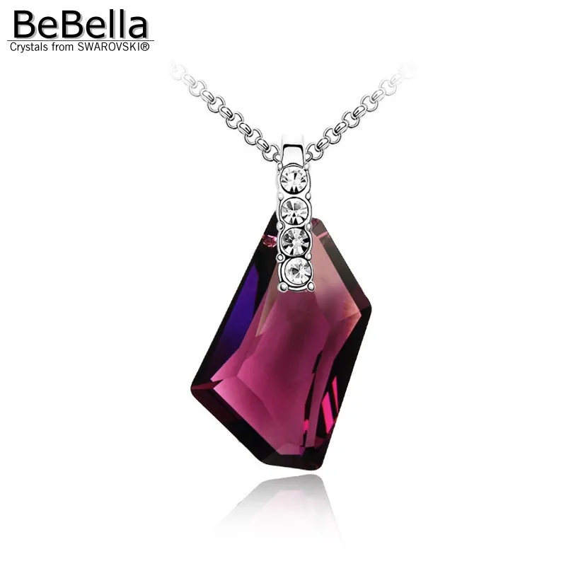 BeBella De Art фантастический камень кулон ожерелье с кристаллами от Swarovski