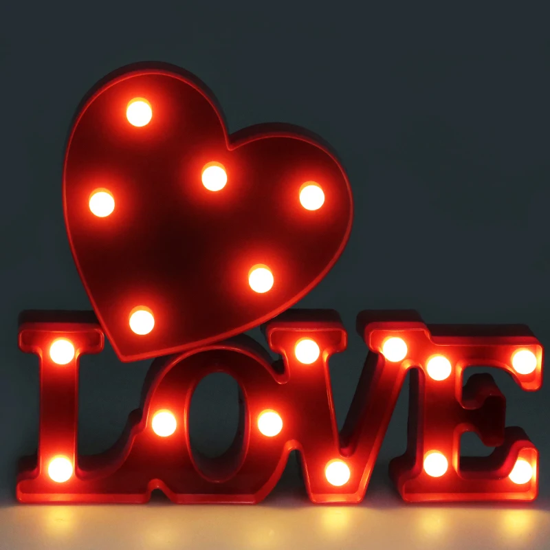 Светодиодный Светильник ночник s Love светильник 3D новинка настольная лампа