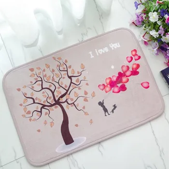 

New Valentine's day sponge mat creative gift children's bedroom funny humor flannel carpet