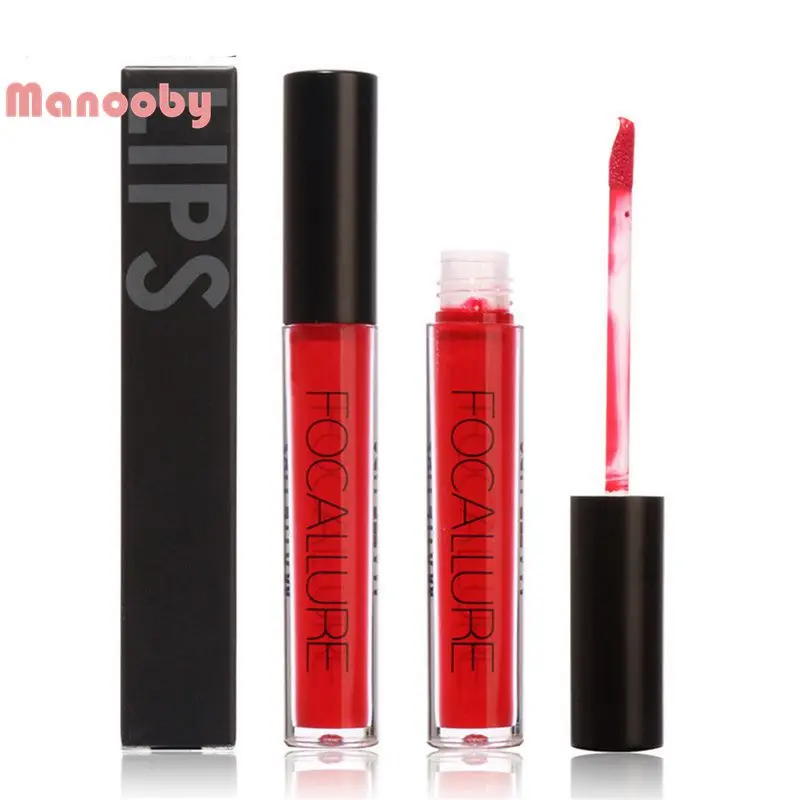 

Manooby New Lipgloss Levre Lip Tint Liquid Makeup Professional Lipstick Cosmetics Pigment Red Lip Gloss Dropshipping