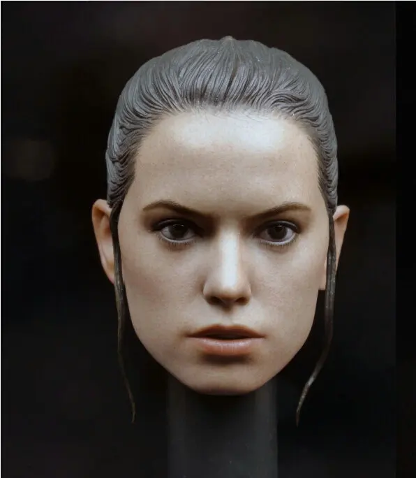 

Custom 1/6 Scale Daisy Ridley Star Wars Rey Head Sculpt For Hot Toys Figure Body