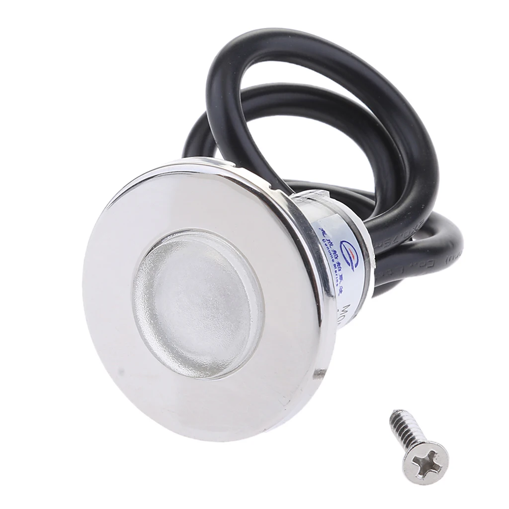 Amber LED 12V Marine Boat Courtesy Light RV Yacht Deck Outdoor Step Light